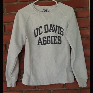 Champion|UC DAVIS AGGIES|Gray Pull Over Sweater